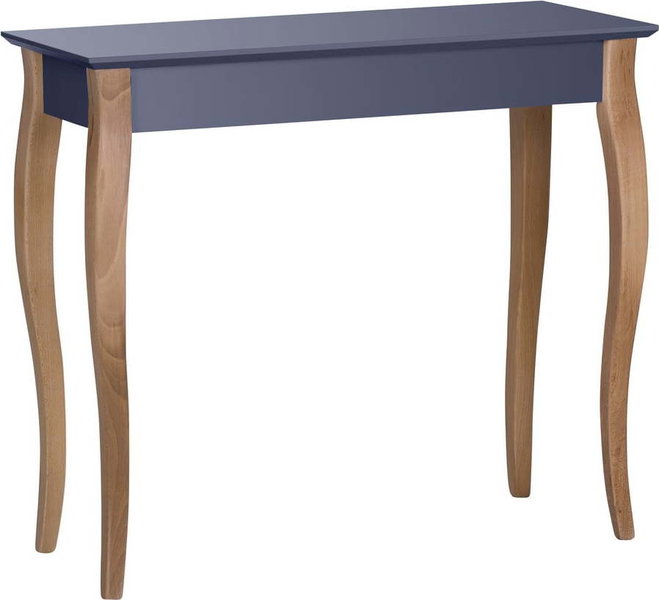 Grafitově šedý odkládací stolek Ragaba Console, délka 85 cm
