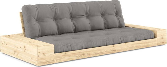 Šedá rozkládací pohovka 244 cm Base – Karup Design
