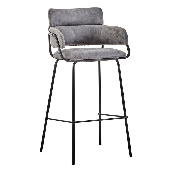 Černá/šedá čalouněná barová židle Tamzin – Premier Housewares