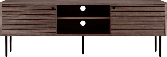 Hnědý TV stolek v dekoru dubu 40x50x150 cm Kyoto – House Nordic
