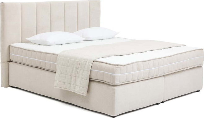 Béžová boxspring postel 180x200 cm Olia Bold Line – Bonami Selection
