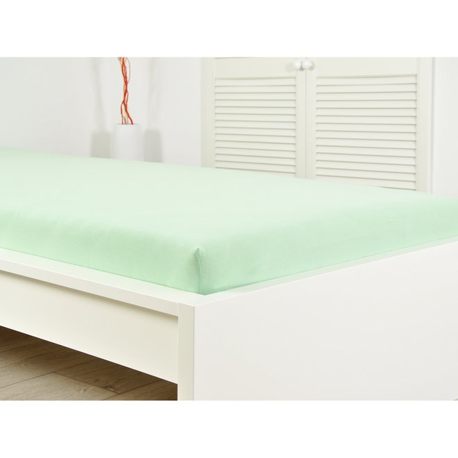 Prostěradlo jersey IDEAL 180x200 světle zelené