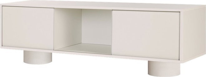 Šedobéžový TV stolek 160x48x42 cm Taro – noo.ma
