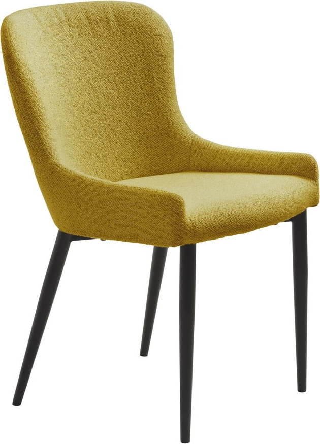 Žlutá jídelní židle Ontario – Unique Furniture