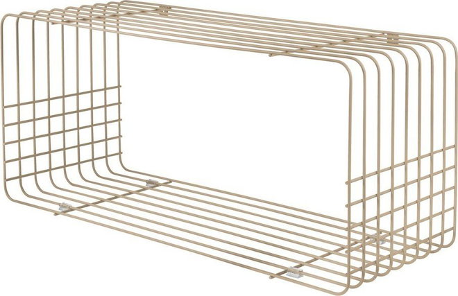 Béžová patrová kovová police 70 cm Wire – Mette Ditmer Denmark