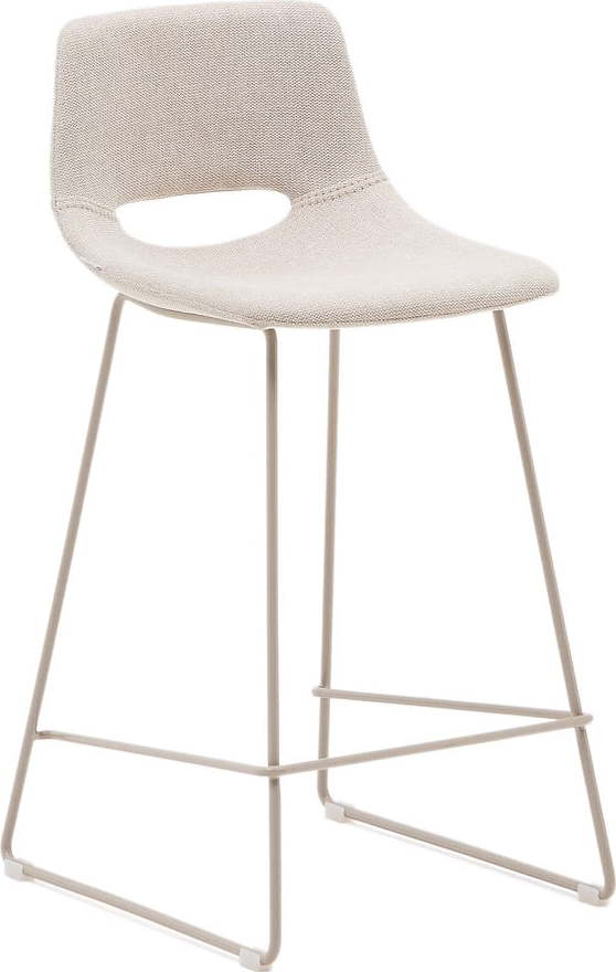 Béžová barová židle (výška sedáku 65 cm) Zahara – Kave Home