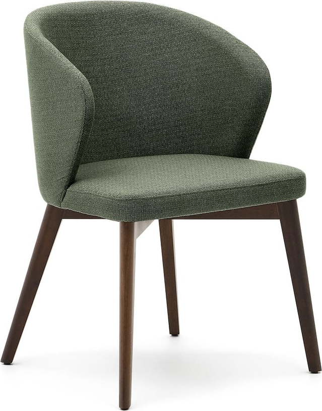 Tmavě zelené čalouněné jídelní křeslo Darice – Kave Home