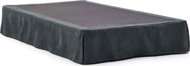 Antracitová čalouněná jednolůžková postel 90x200 cm Jaira – Kave Home