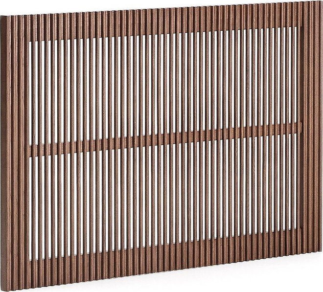 Čelo postele z jasanového dřeva v tmavě přírodní barvě 105x70 cm Beyla – Kave Home