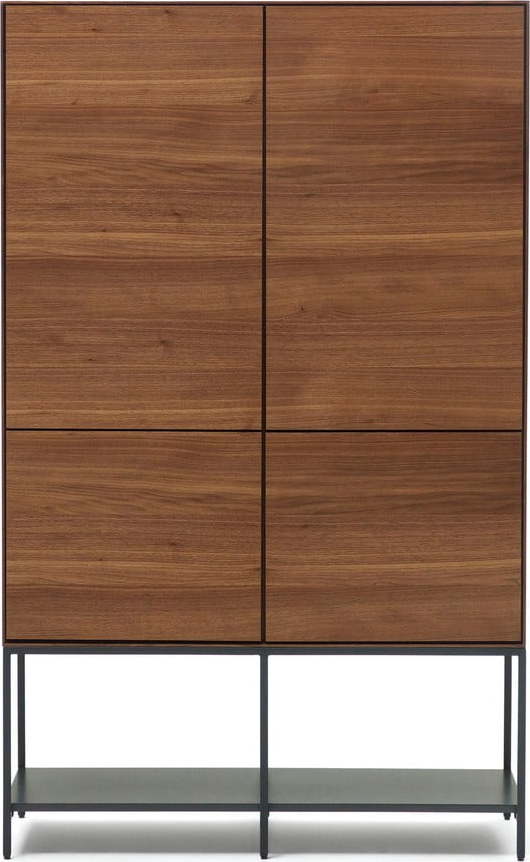 Hnědá skříň v dekoru ořechu 97,5x160x40 cm Vedrana – Kave Home