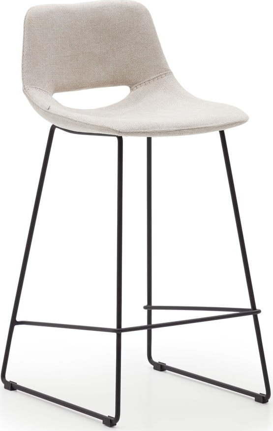 Béžová barová židle (výška sedáku 65 cm) Zahara – Kave Home