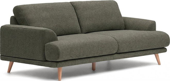 Tmavě zelená žinylková pohovka 211 cm Karin – Kave Home