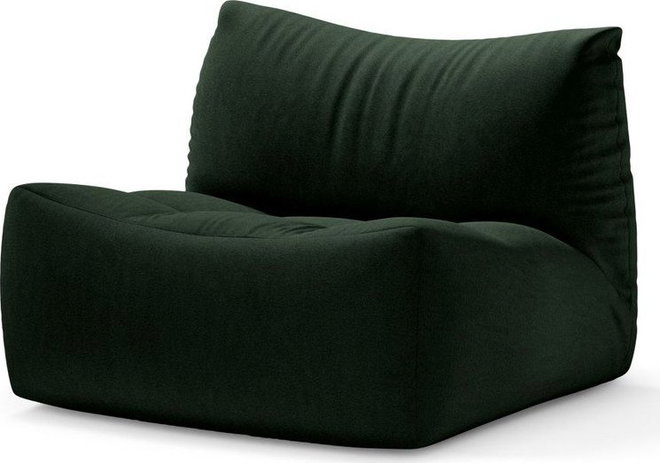 Tmavě zelené sametové křeslo Tove – Micadoni
