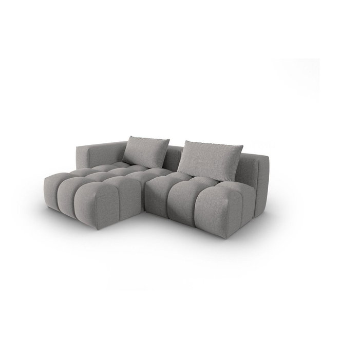 Šedá rohová pohovka (levý roh/s lenoškou) Verona – Cosmopolitan Design