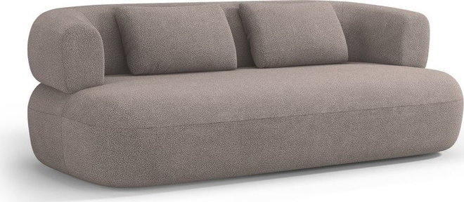 Světle hnědá pohovka z textilie bouclé 178 cm Jenny – Micadoni