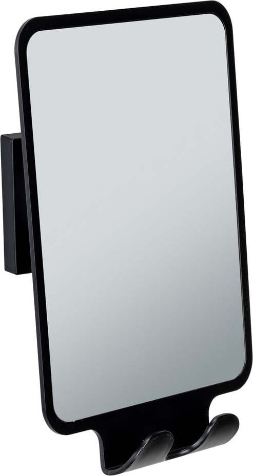 Kosmetické zrcadlo s věšákem 14x19.5 cm Quadro Black – Wenko