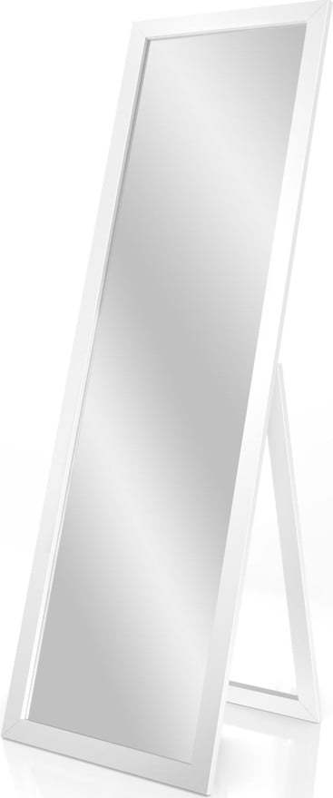 Stojací zrcadlo v bílém rámu Styler Sicilia, 46 x 146 cm