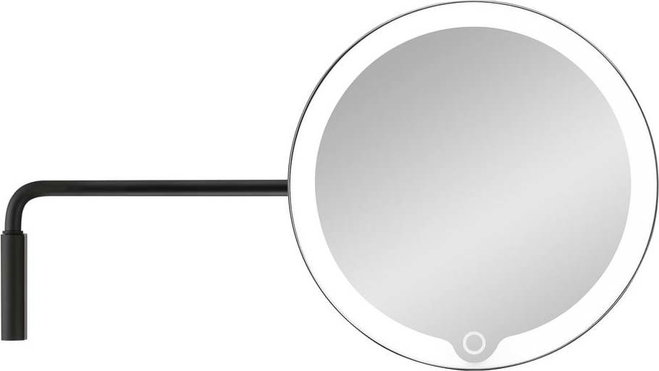 Nástěnné kosmetické zvětšovací zrcadlo s osvětlením (5x) ø 20 cm Modo – Blomus