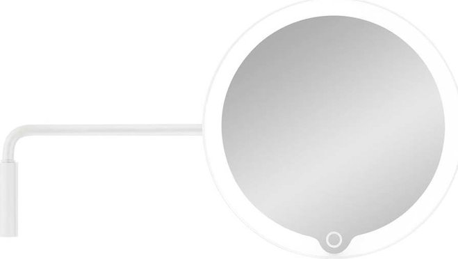 Nástěnné kosmetické zvětšovací zrcadlo s osvětlením (5x) ø 20 cm Modo – Blomus