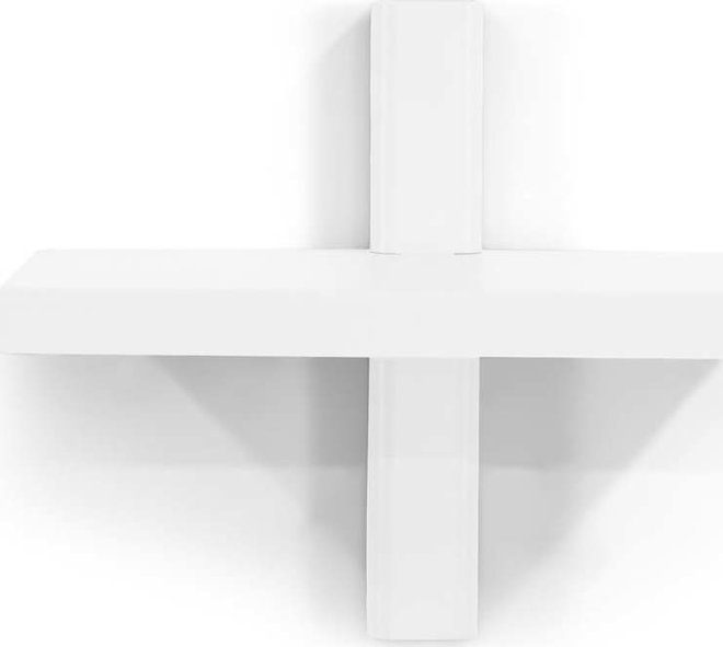 Bílá kovová police 28 cm Hola – Spinder Design