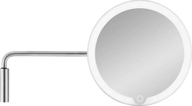 Nástěnné kosmetické zvětšovací zrcadlo s osvětlením (5x) ø 20 cm MODO – Blomus