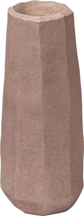 Růžová váza z polyresinu (výška 15,5 cm) Nuki – Mette Ditmer Denmark