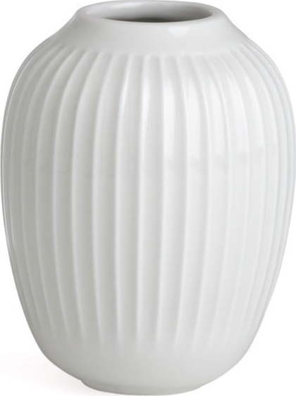 Bílá kameninová váza Kähler Design Hammershoi, ⌀ 8,5 cm