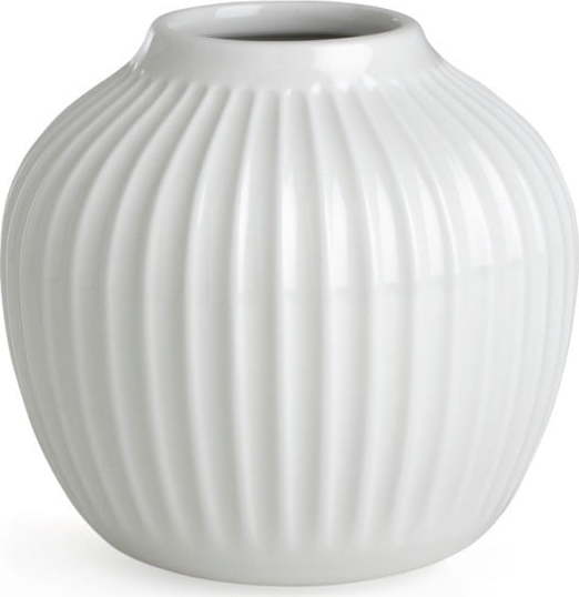 Bílá kameninová váza Kähler Design Hammershoi, ⌀ 13,5 cm