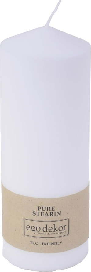 Bílá svíčka Eco candles by Ego dekor Top, doba hoření 30 h