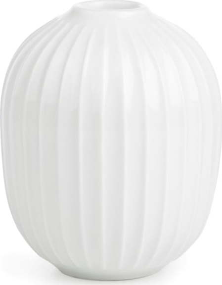 Bílý porcelánový svícen Kähler Design Hammershoi, výška 10 cm