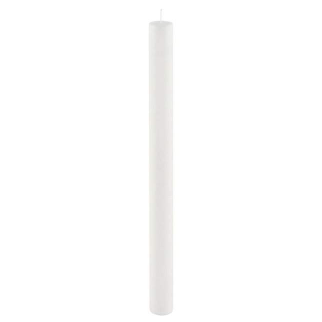 Bílá dlouhá svíčka Ego Dekor Cylinder Pure, doba hoření 53 h