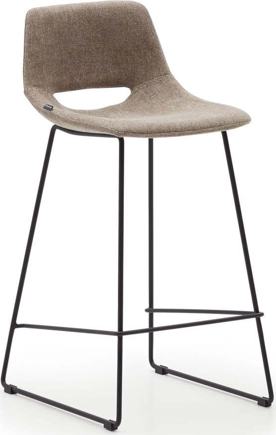 Světle hnědá barová židle (výška sedáku 65 cm) Zahara – Kave Home