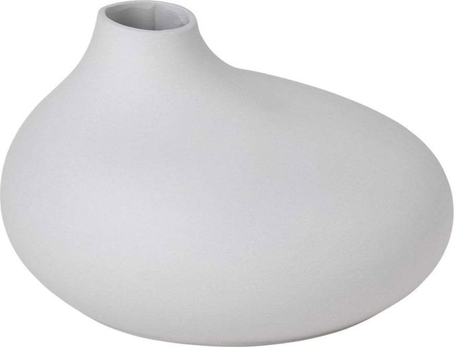 Světle šedá porcelánová váza (výška 13 cm) Nona – Blomus