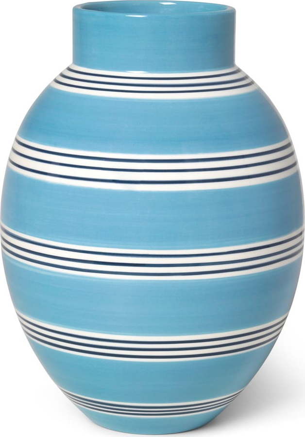Modrá keramická váza Kähler Design Nuovo, výška 30 cm