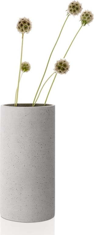 Světle šedá váza Blomus Bouquet, výška 24 cm