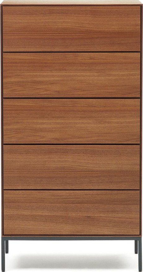 Vysoká komoda v dekoru ořechu v přírodní barvě 60x114 cm Vedrana – Kave Home