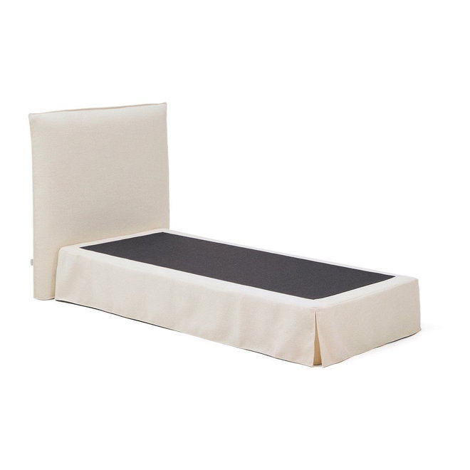 Bílá čalouněná jednolůžková postel 90x200 cm Jaira – Kave Home
