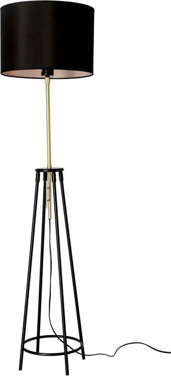 Černá stojací lampa (výška 154 cm) Tegola – Candellux Lighting