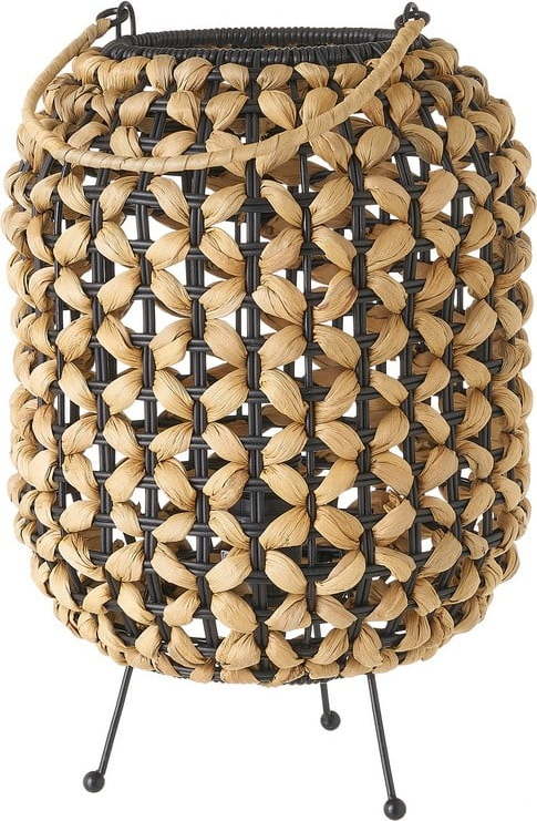 Černá přírodní stolní lampa (výška 30 cm) – Casa Selección