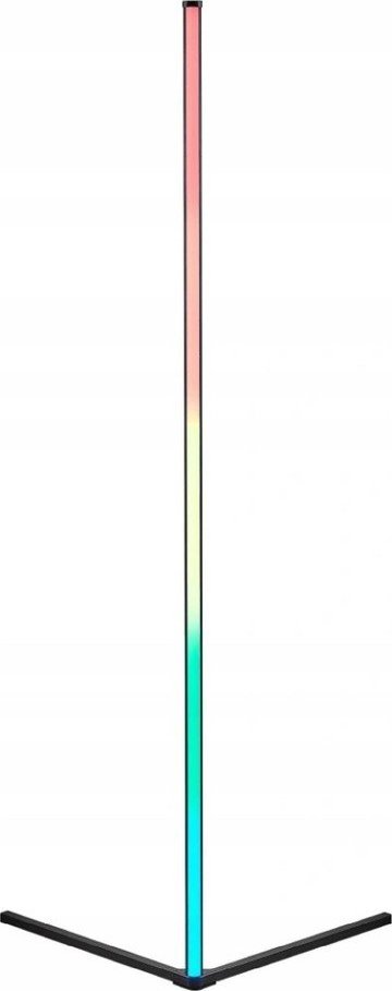 Černá LED stojací lampa (výška 141 cm) Level – Reality