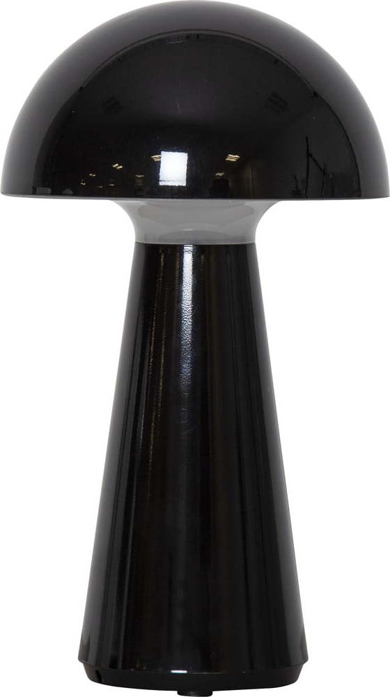 Černá LED stmívatelná stolní lampa (výška 28 cm) Mushroom – Star Trading