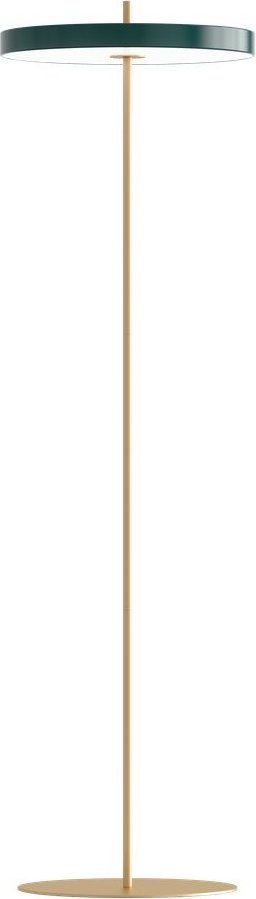 Tmavě zelená LED stmívatelná stojací lampa s kovovým stínidlem (výška 151 cm) Asteria Floor – UMAGE
