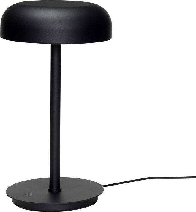 Černá LED stmívatelná stolní lampa (výška 37 cm) Velo – Hübsch