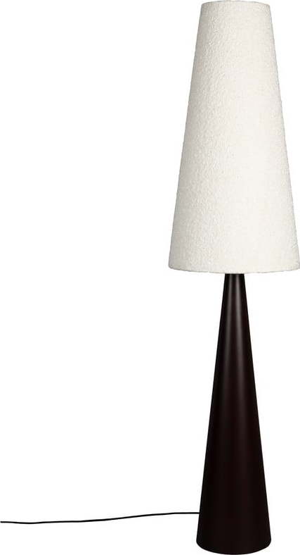 Černobílá stmívatelná stojací lampa s textilním stínidlem (výška 166 cm) Miki – Dutchbone