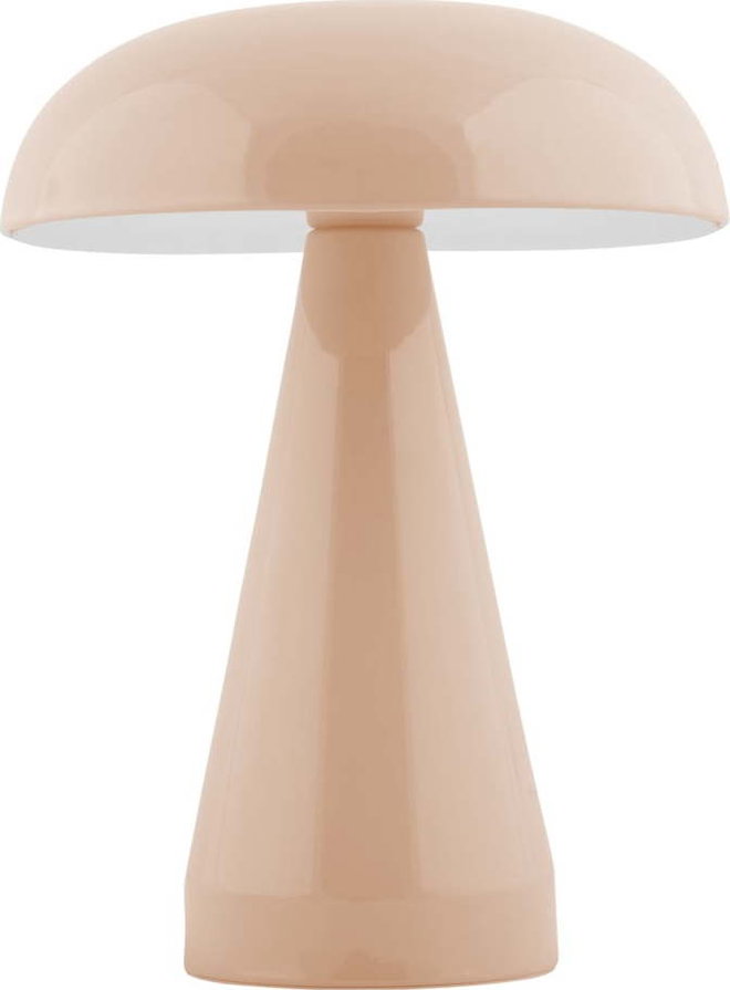 Béžová LED stmívatelná stolní lampa s kovovým stínidlem (výška 20,5 cm) Rachel – Leitmotiv