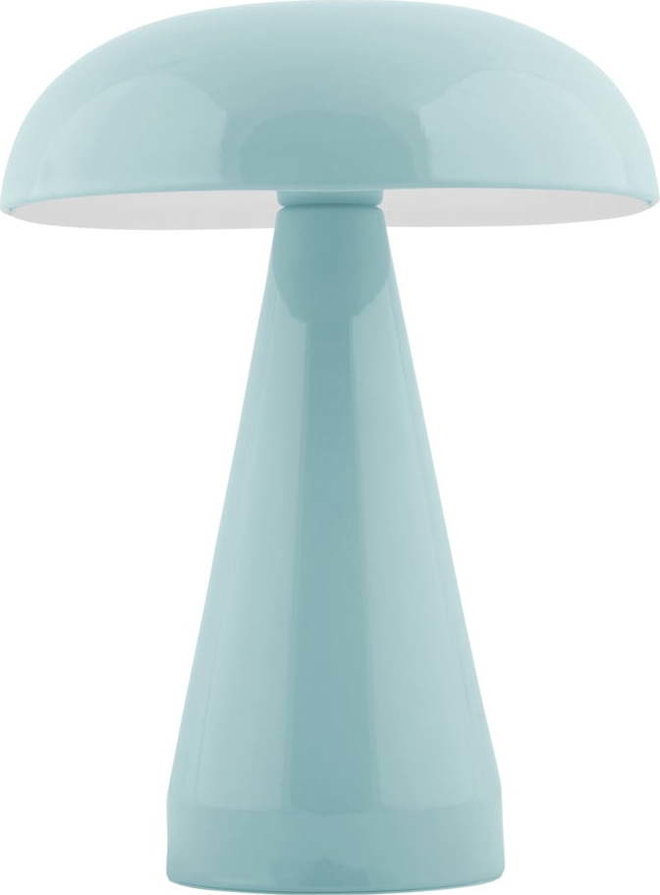 Světle modrá LED stmívatelná stolní lampa s kovovým stínidlem (výška 20,5 cm) Rachel – Leitmotiv