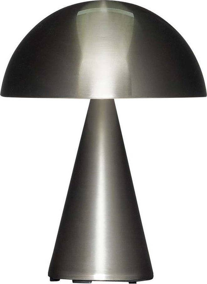 Tmavě šedá LED stmívatelná stolní lampa (výška 20 cm) Mush – Hübsch