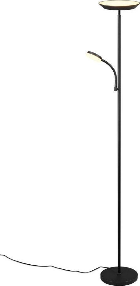 Černá LED stojací lampa (výška 178 cm) Specter – Reality