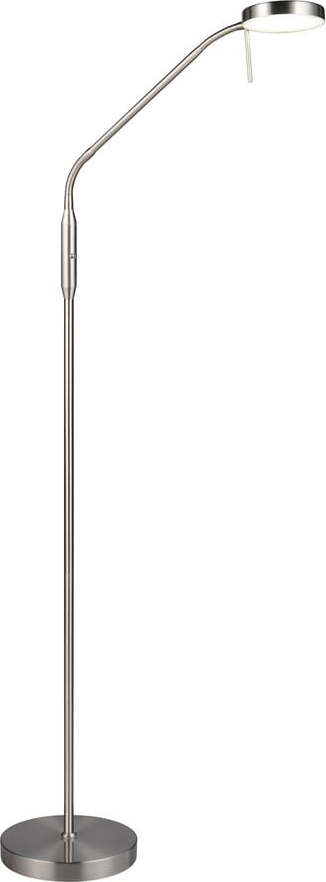 LED stojací lampa ve stříbrné barvě (výška 160 cm) Moreno – Reality