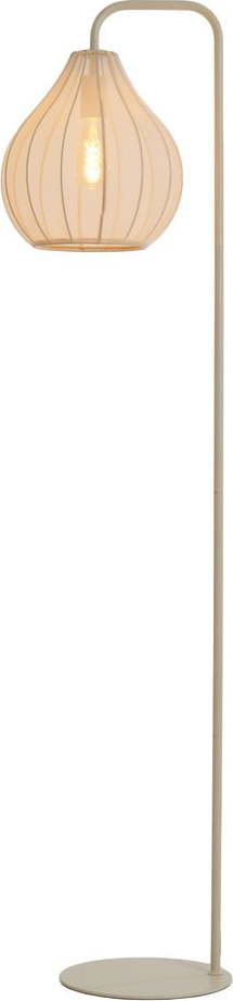 Béžová stojací lampa s textilním stínidlem (výška 156,5 cm) Elati – Light & Living